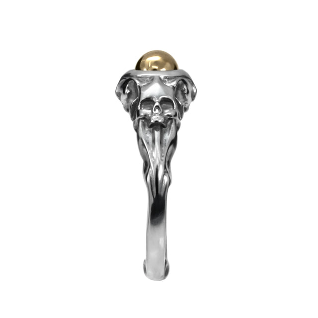 Double Skull Ring | Silver