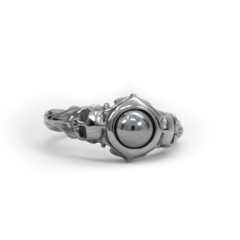 Double Skull Ring | Silver