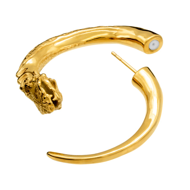 Snake Earrings | Gold